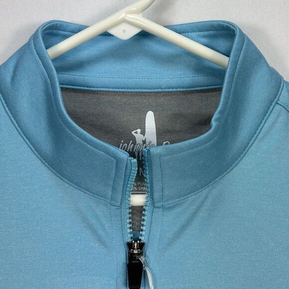 NWT Johnnie-O Denny Performance 1/4 Quarter Zip Golf Vest Blue Mens Medium $138 - Picture 8 of 11